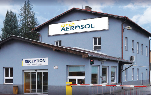 Budova sídla Czech Aerosol s recepcí